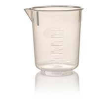 Nalgene Economy Polypropylene Griffin Low-Form Plastic Beakers, 100 mL - Natural translucent (Case of 12)