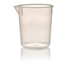 Nalgene Economy Polypropylene Griffin Low-Form Plastic Beakers, 400 mL - Natural translucent (Case of 6)