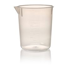 Nalgene Economy Polypropylene Griffin Low-Form Plastic Beakers, 1000 mL - Natural translucent (Case of 6)