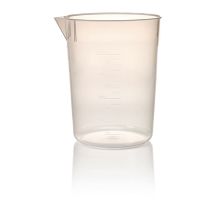 Nalgene Economy Polypropylene Griffin Low-Form Plastic Beakers, 4000 mL - Natural translucent (Case of 4)