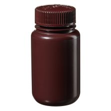Thermo Scientific DS2185-0004 Nalgene Wide-Mouth Amber HDPE Economy Bottles with Closure, 125 mL - Amber (Case of 72)