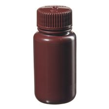 Thermo Scientific 2106-0002 Nalgene Wide-Mouth Lab Quality Amber HDPE Bottles, 60 mL - Amber (Case of 72)