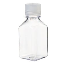 Thermo Scientific 2015-0250 Nalgene Square Polycarbonate Bottles with Closure, 250 mL - Translucent (Case of 48)