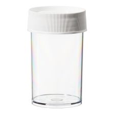 Thermo Scientific 2116-0250 Nalgene Straight-Sided Wide-Mouth Polycarbonate Jars with Closure, 250 mL - Clear (Case of 24)