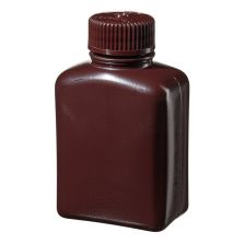 Thermo Scientific 312009-0004 Nalgene Rectangular Opaque Amber HDPE Bottles with Closure: Bulk Pack, 125 mL - Opaque Amber (Case of 500)