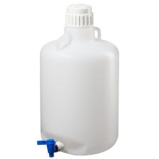 Thermo Scientific 2318-0050 Nalgene LDPE, Round Carboy with Spigot - 5.3 gal. / 20 L (4/Cs.)
