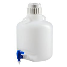 Thermo Scientific 2318-0020 Nalgene LDPE, Round Carboy with Spigot - 2.6 gal. / 10 L