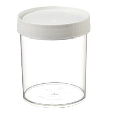 Thermo Scientific 2117-1000 Nalgene Wide-Mouth Straight-Sided PMP Jars with White Polypropylene Screw Closure, 1000 mL - Clear (Case of 16)