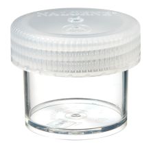 Thermo Scientific 2117-0060 Nalgene Wide-Mouth Straight-Sided PMP Jars with White Polypropylene Screw Closure, 60 mL - Clear (Case of 48)
