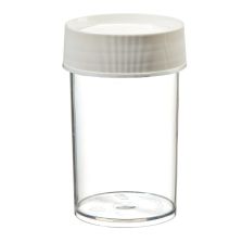 Thermo Scientific 2117-0250 Nalgene Wide-Mouth Straight-Sided PMP Jars with White Polypropylene Screw Closure, 250 mL - Clear (Case of 24)