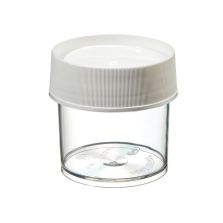 Thermo Scientific 2117-0125 Nalgene Wide-Mouth Straight-Sided PMP Jars with White Polypropylene Screw Closure, 125 mL - Clear (Case of 24)