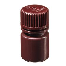 Thermo Scientific 312004-9025 Nalgene Opaque Amber HDPE Diagnostic Bottles with Closure: Bulk Pack, 8 mL - Opaque Amber (Case of 2000)