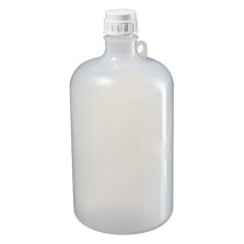 Thermo Scientific 2203-0020 Nalgene Large Narrow-Mouth PPCO Bottles with Closure, 8 L - Translucent (Case of 6)