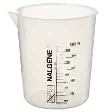 Nalgene Polypropylene Griffin Low-Form Plastic Beakers, 1000 mL - Natural translucent (Case of 12)