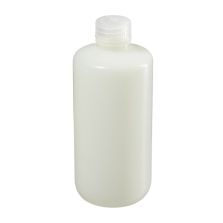 Thermo Scientific 312097-0016 Nalgene Narrow-Mouth Fluorinated HDPE Bottles with Closures, 500 mL - Translucent (Case of 125)