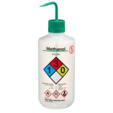 Thermo Scientific 2425-1003 Nalgene Narrow-Mouth Right-to-Know LDPE Wash Bottles, 1000 mL - Natural (Case of 12)