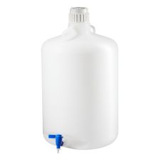 Thermo Scientific 2318-0130 Nalgene LDPE, Round Carboy with Spigot - 13 gal. / 50 L