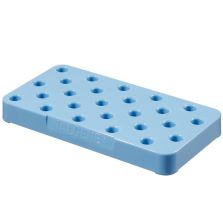 Thermo Scientific 5030-0505 CryoTube Holders, 25 Cryogenic Tubes - Blue (Case of 4)