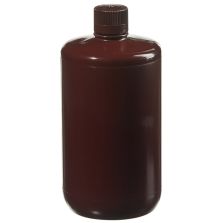 Thermo Scientific 2204-0005 Nalgene Large Narrow-Mouth Amber Bottles, 2 L - Amber (Case of 6)