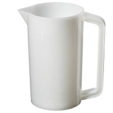 Nalgene Graduated HDPE Plastic Beakers With Handles, 1000 mL - Natural translucent (Case of 6)