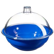 Nalgene Autoclavable Polypropylene Desiccators: Blue Body With Clear Polycarbonate Cover