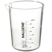 Nalgene PMP Griffin Low-Form Plastic Beakers, 4000 mL - Clear (Case of 4)