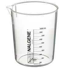 Nalgene PMP Griffin Low-Form Plastic Beakers, 2000 mL - Clear (Case of 4)