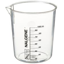 Nalgene PMP Griffin Low-Form Plastic Beakers, 1000 mL - Clear (Case of 12)