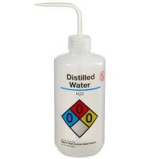 Thermo Scientific 2425-0505 Nalgene Narrow-Mouth Right-to-Know LDPE Wash Bottles, 500 mL - Natural (Case of 24)