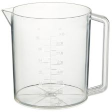 Nalgene PMP Graduated Plastic Beakers with Handles, 3000 mL - Clear (Case of 6)