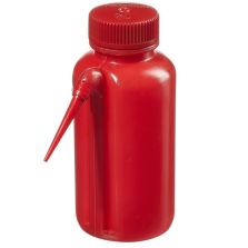 Thermo Scientific DS2408-0250 Nalgene Unitary Red LDPE Safety Wash Bottles, 250 mL - Red (Case of 4)
