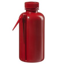 Thermo Scientific DS2408-0500 Nalgene Unitary Red LDPE Safety Wash Bottles, 500 mL - Red (Case of 4)