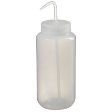 Thermo Scientific 2407-1000 Nalgene Wide-Mouth LDPE Wash Bottles, 1000 mL - Translucent (Case of 12)