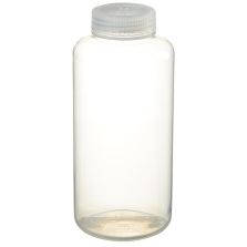 Thermo Scientific 2107-0032 Nalgene Wide-Mouth PMP Bottles with Closure, 1 L - Clear (Case of 16)