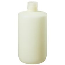 Thermo Scientific 2097-0005 Nalgene Fluorinated Narrow-Mouth HDPE Bottles with Closure, 2 L - Translucent (Case of 6)