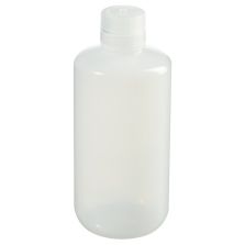 Thermo Scientific 382003-0032 Nalgene LDPE Low Particulate/Low Metals Bottles with Closure, 1 L - Translucent (Case of 24)