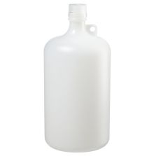 Thermo Scientific 2099-0010 Nalgene Narrow-Mouth HDPE IP2 Bottles, 4000 mL - Translucent (Case of 6)