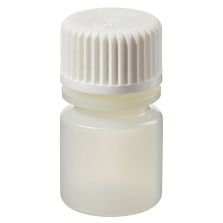 Thermo Scientific 342002-9025 Nalgene HDPE Diagnostic Bottles with Closure: Sterile, Tray-Packed, 8 mL - White (Case of 980)