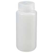 Thermo Scientific 312189-0016 Nalgene Wide-Mouth HDPE Packaging Bottles with Closure: Bulk Pack, 500 mL - Translucent (Case of 125)