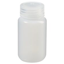 Thermo Scientific 312189-0004 Nalgene Wide-Mouth HDPE Packaging Bottles with Closure: Bulk Pack, 125 mL - Translucent (Case of 500)