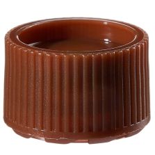 Nalgene PPCO Amber High Profile Closures with Color Coders for Micro Packaging Vials: Sterile, Bulk Pack