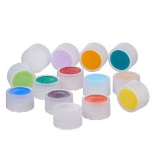 Nalgene HDPE High Profile Closures with Color Coders for Micro Packaging Vials: Sterile, Bulk Pack