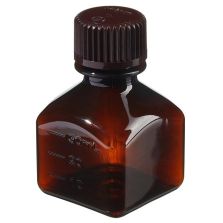 Thermo Scientific 322021-0030 Nalgene Square Amber PETG Media Bottles with Closure: Nonsterile, Shrink-Wrapped Trays, 30 mL - Amber (Case of 280)