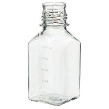 Thermo Scientific 342024-0250 Nalgene PETG Square Media Bottles Without Closure: Sterile, Shrink-Wrapped Trays, 250 mL - Clear (Case of 60)