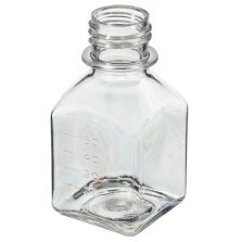 Thermo Scientific 342024-0060 Nalgene PETG Square Media Bottles without Closure: Sterile, Shrink-Wrapped Trays, 60 mL - Clear (Case of 200)