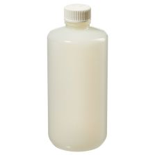 Thermo Scientific 342089-0016 Nalgene Narrow-Mouth HDPE Packaging Bottles With Closure: Sterile, Shrink-Wrapped Trays, 500 mL - Translucent (Case of 120)
