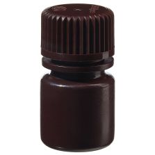 Thermo Scientific 322004-9025 Nalgene Opaque Amber HDPE Diagnostic Bottles with Closure: Nonsterile, in Tray Pack, 8 mL - Opaque Amber (Case of 1500)