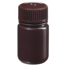 Thermo Scientific 312185-0001 Nalgene Wide-Mouth Opaque Amber HDPE Packaging Bottles with Closure: Bulk Pack, 30 mL - Opaque Amber (Case of 1000)