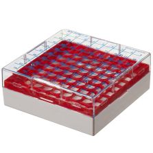 Thermo Scientific 867013-0240 CryoBoxes, 81 (1 to 2 mL Vials) - Red (Case of 24)