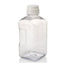 Thermo Scientific 2015-2000 Nalgene Square Polycarbonate Bottles with Closure, 2 L - Translucent (Case of 6)